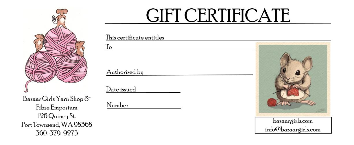 Gift Certificate