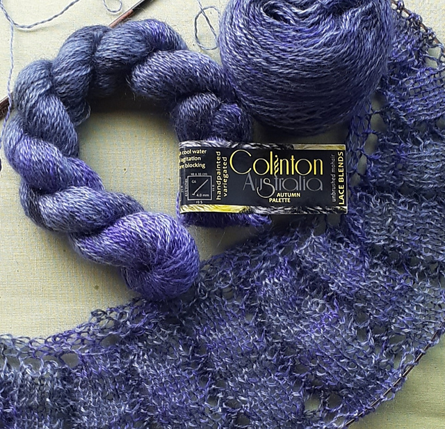 3 Skeins of Colinton Australia's Unbrushed Mohair ~ Eminance Tonal